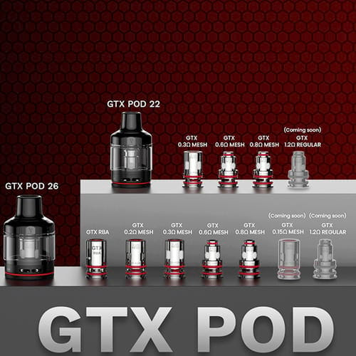 résistances compatibles avec pod gtx go 40 